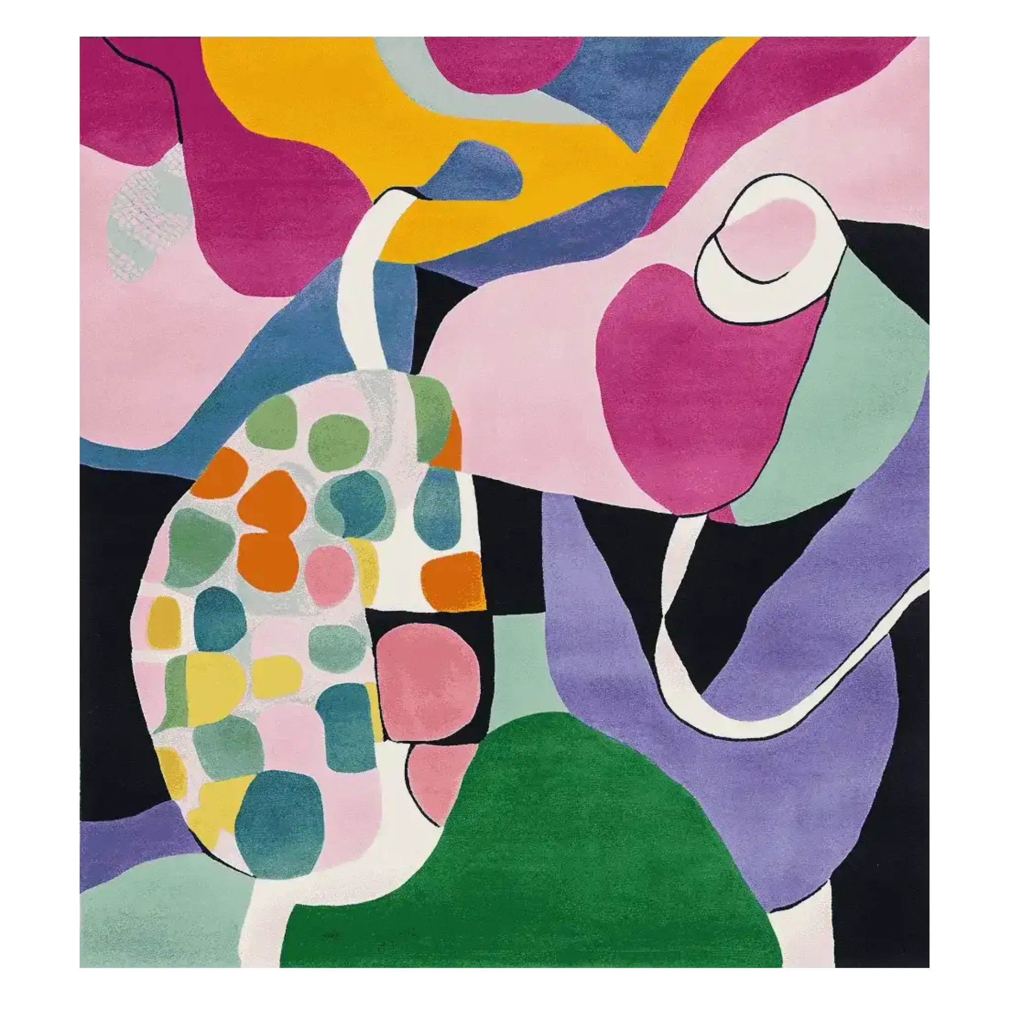 Vivid Collapse Dream Hand Tufted Rug - Image 7