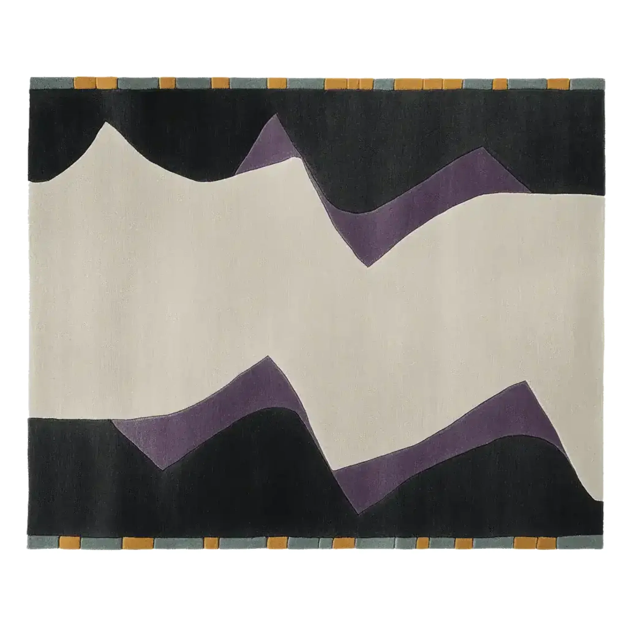 Vivid Flow Pattern Hand Tufted Rug - Image 3