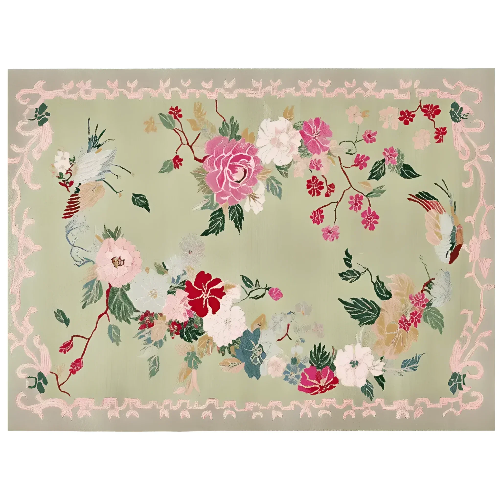 Wandering Blooms Hand Tufted Rug - Image 4