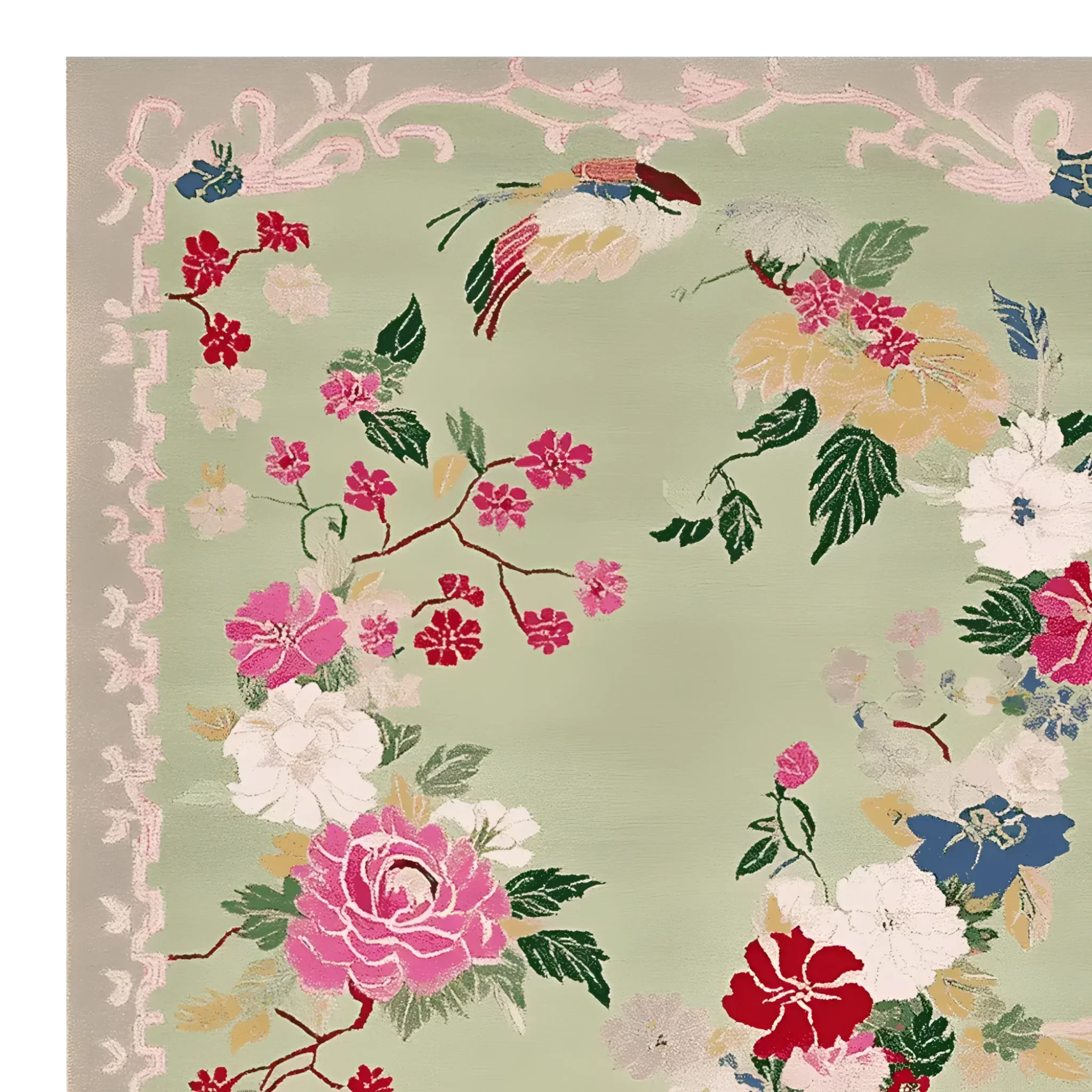 Wandering Blooms Hand Tufted Rug - Image 5