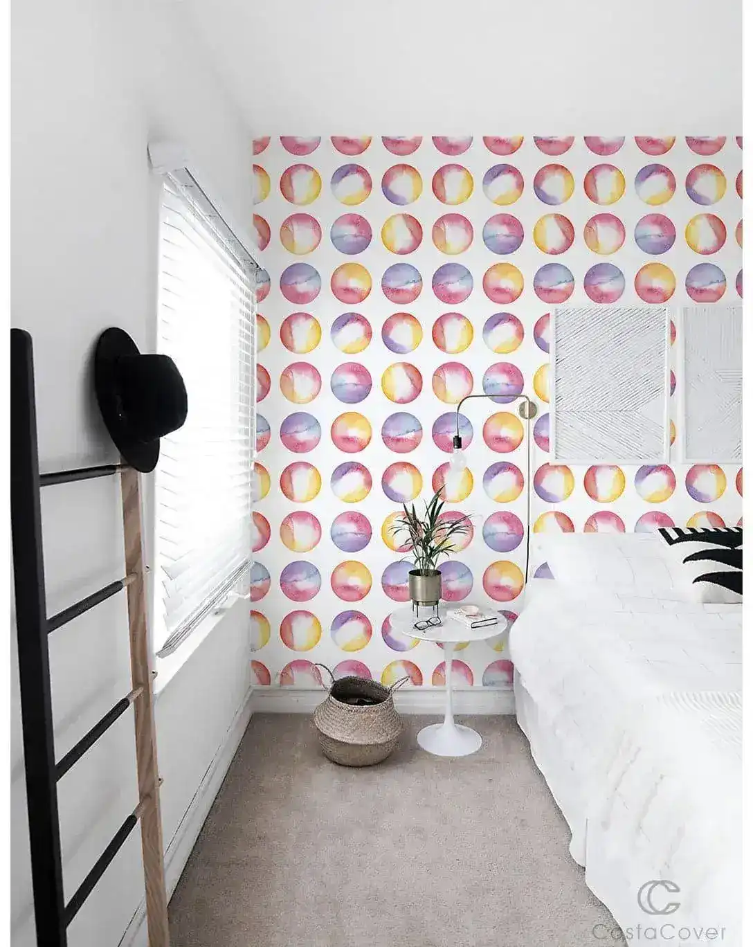 Watercolor Bubbles Circles Removable Wallpaper - Image 3