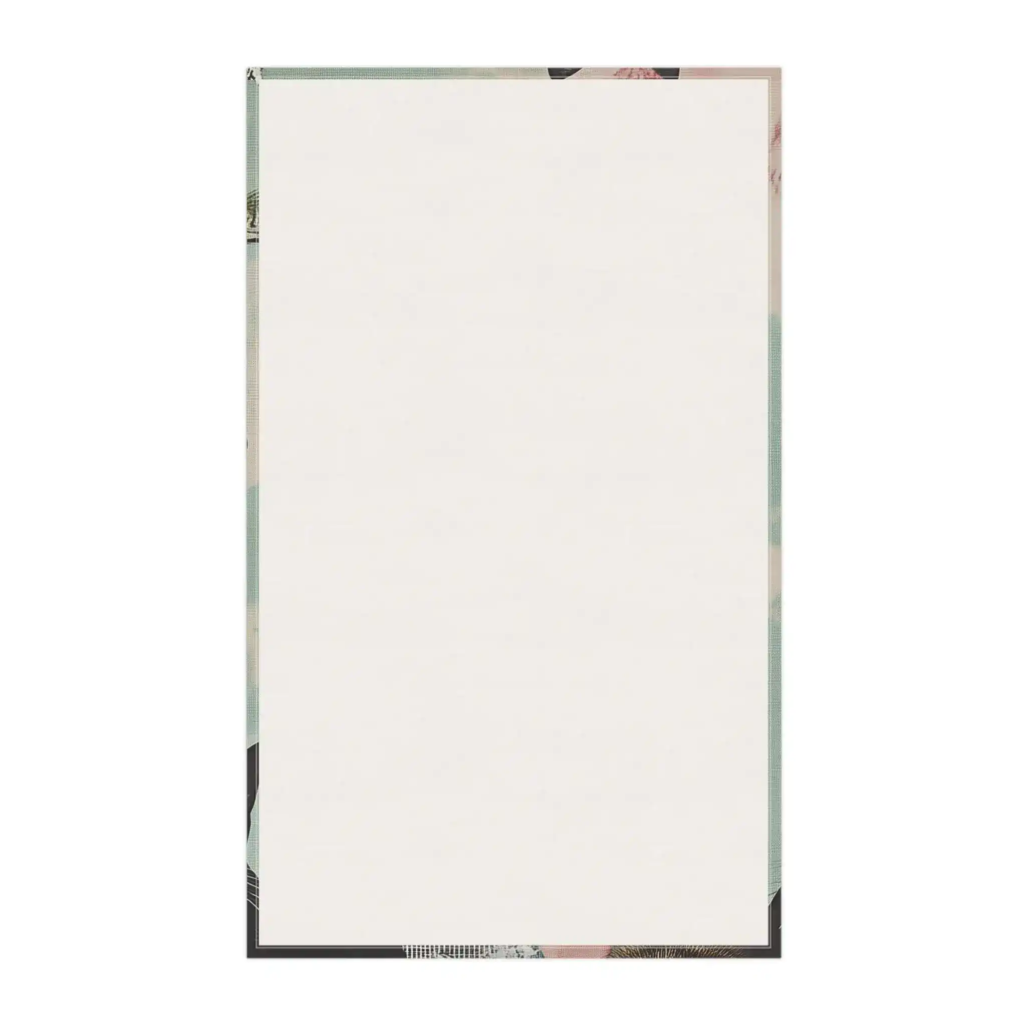 Whimsical Cat and Bird Collage Kitchen Towel - Image 3