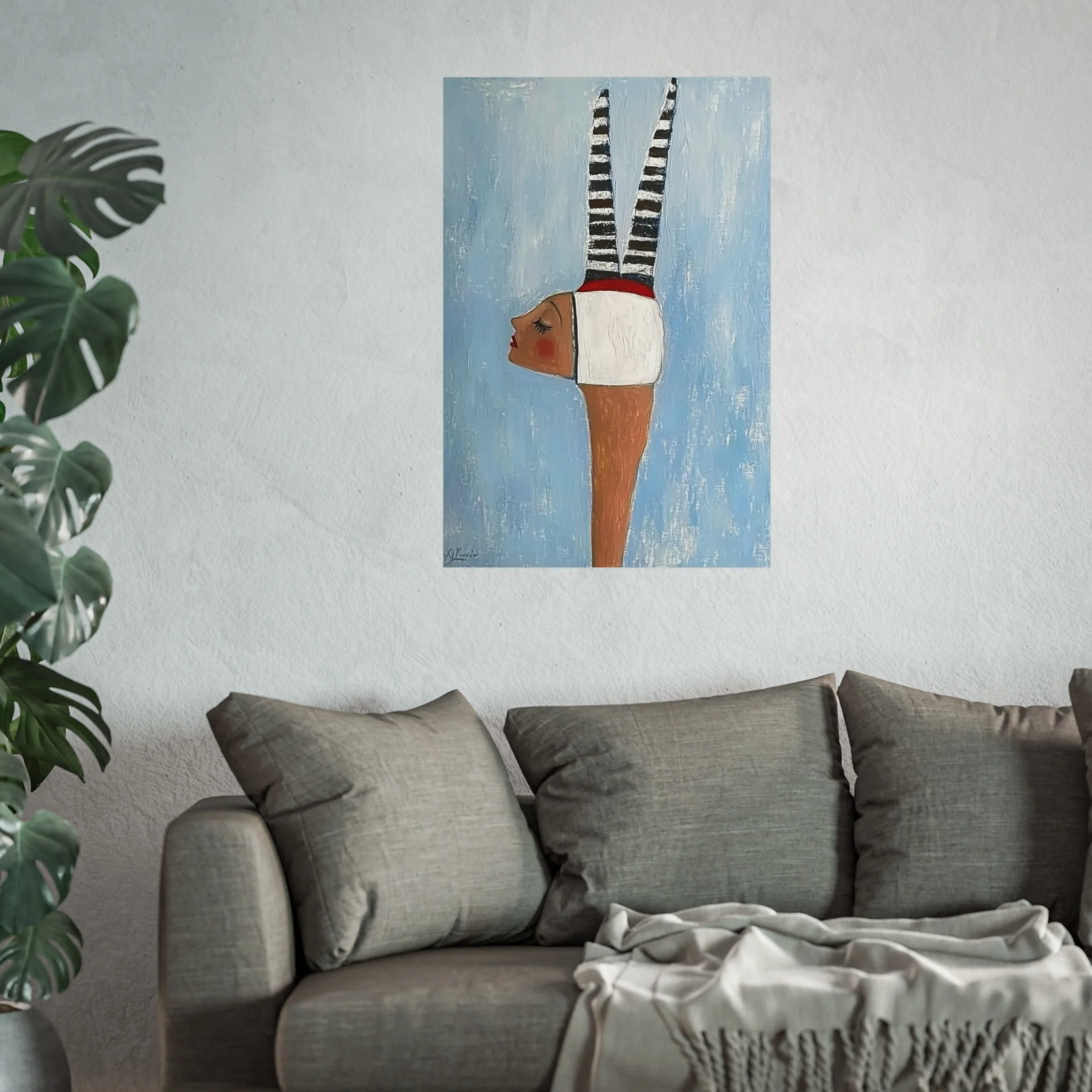 Whimsical Stripes Fine Art Poster - Image 43