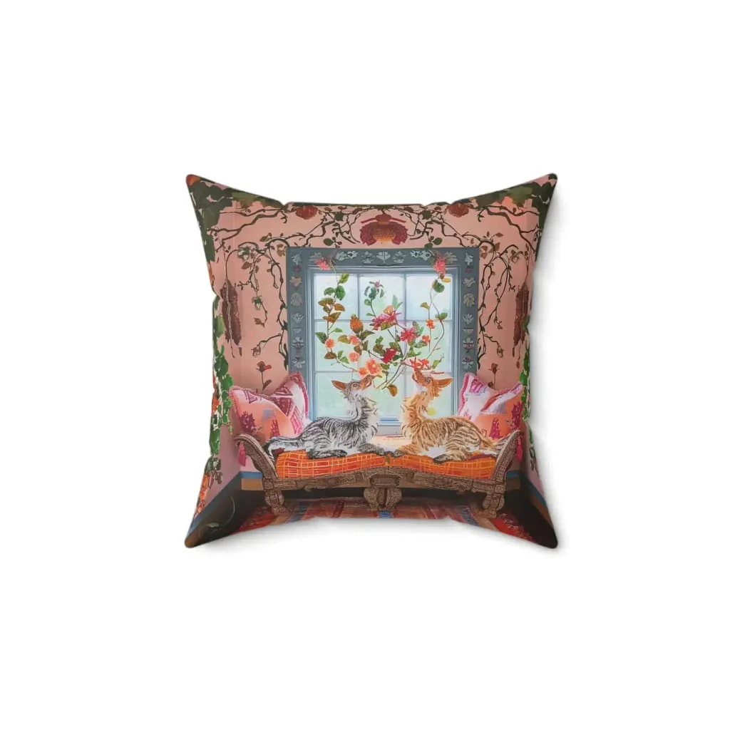 Whimsy Garden Lounge Throw Pillow - Image 5