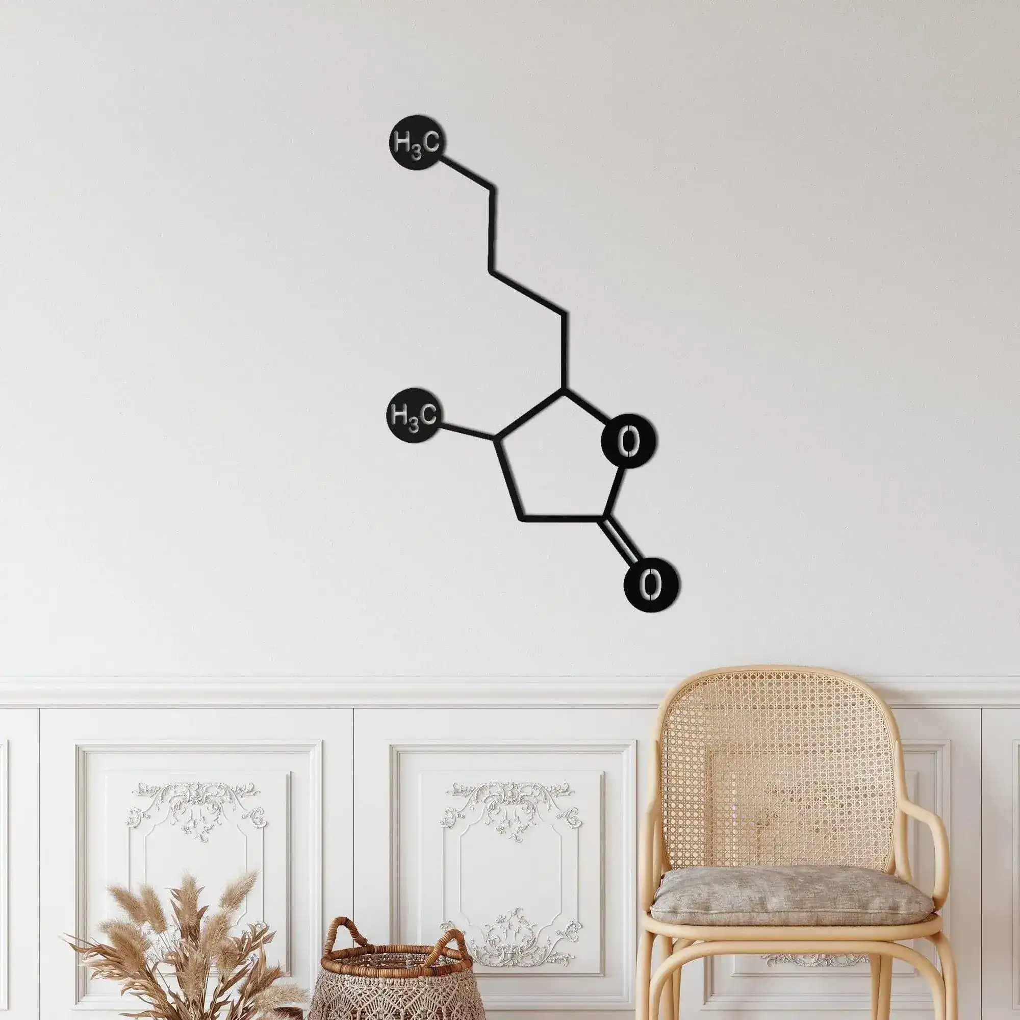 Whiskey Molecule Metal Wall Art - Image 2