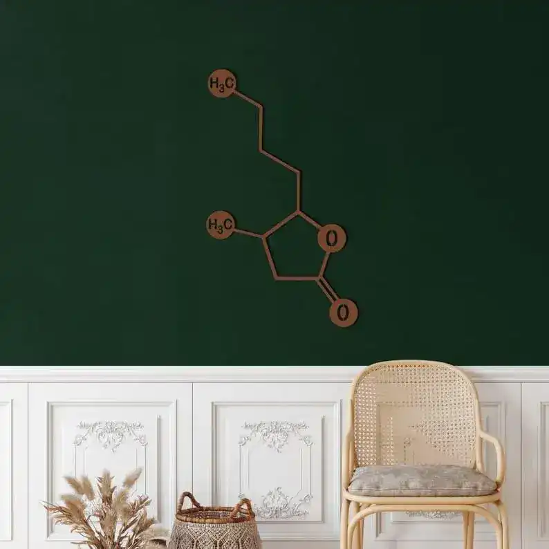 Whiskey Molecule Metal Wall Art - Image 7