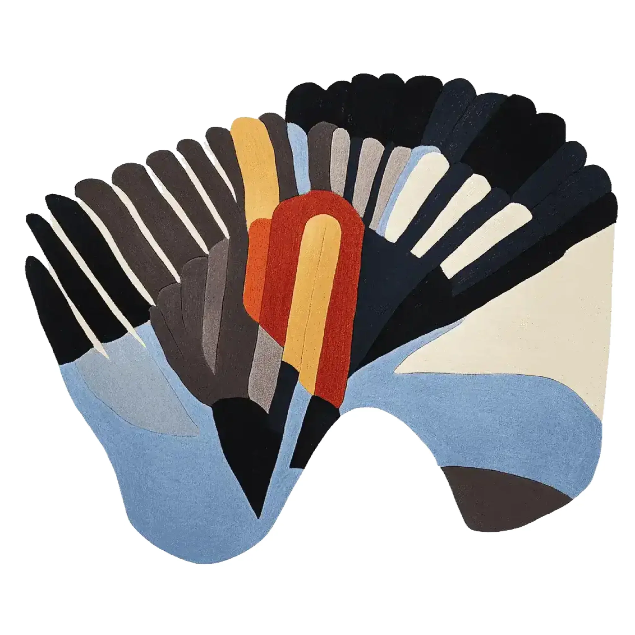 Wings in Motion Hand Tufted Rug - Image 3