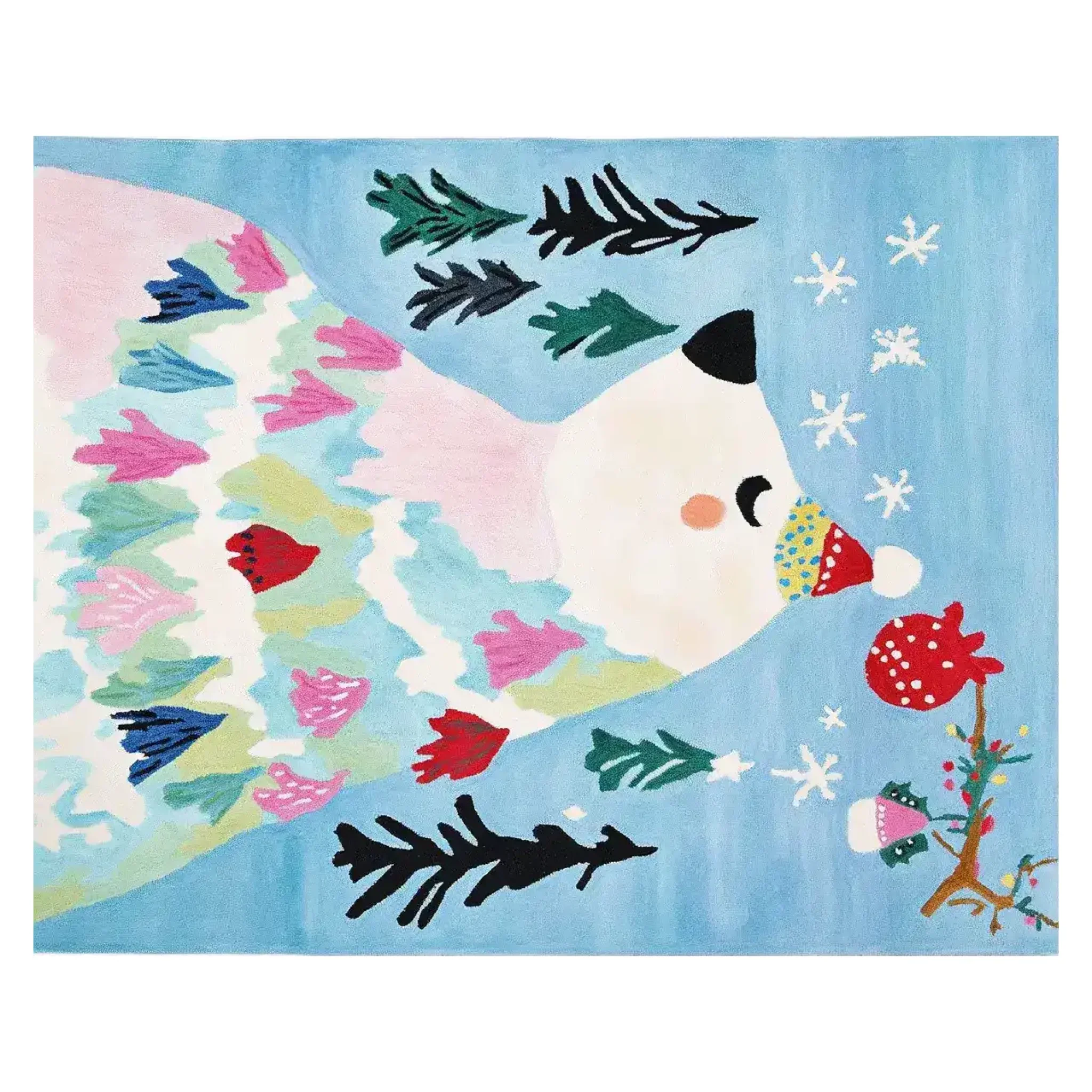 Winter Bear Whimsy Hand Tufted Rug - Image 4