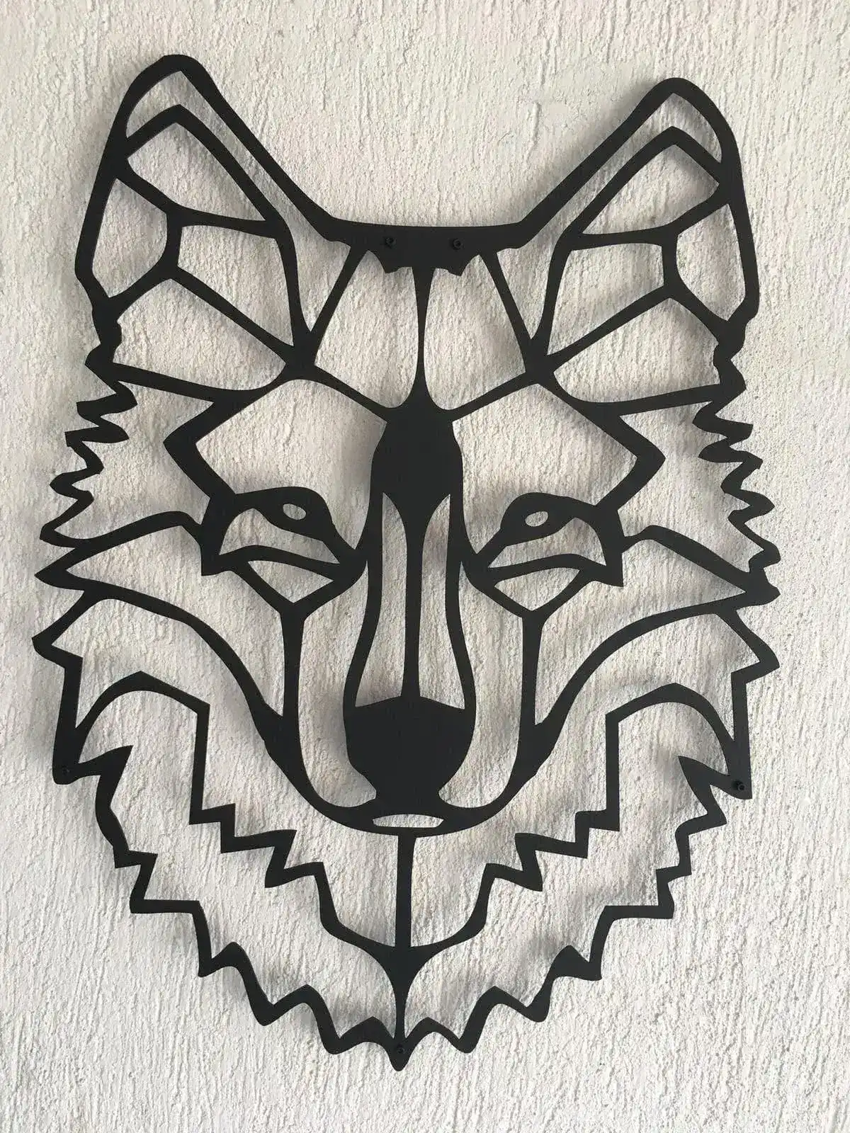Wolf Head Metal Wall Hanging Decor - Image 8