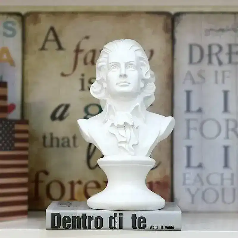 Wolfgang Amadeus Mozart Bust Sculpture - Image 4