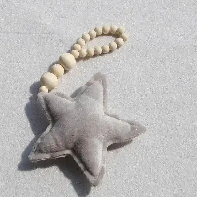 Wooden Bead Star Ornament - Image 2