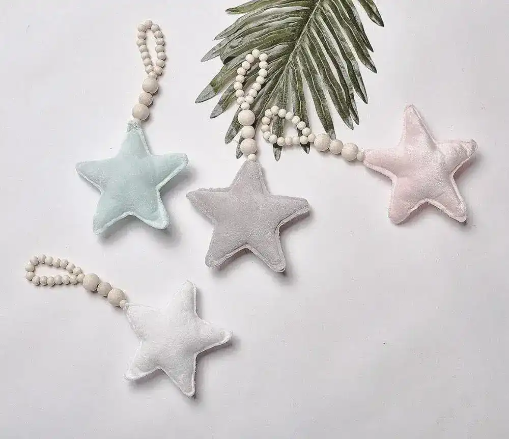 Wooden Bead Star Ornament - Image 6