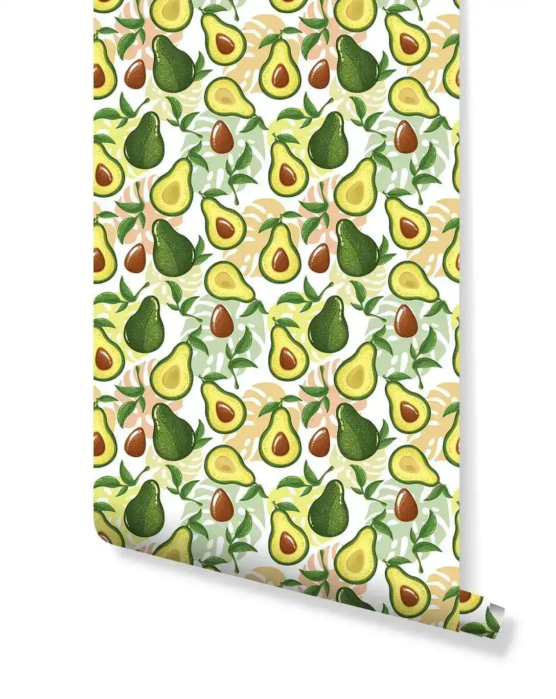 Yellow Green Avocado Kitchen Removable Wallpaper - Image 2