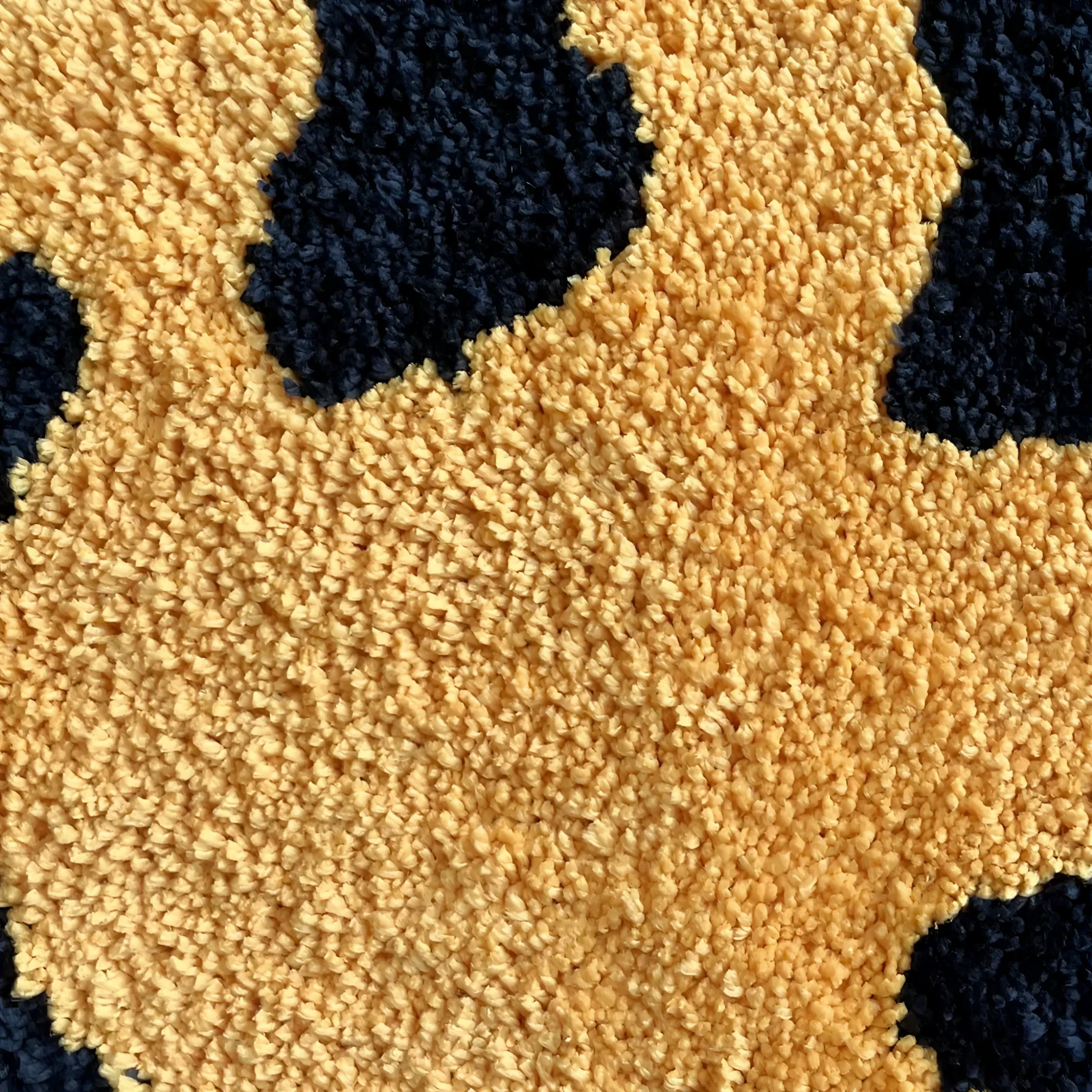 Yellow Tensile Trippy Smiling Tufted Bath Mat - Image 6