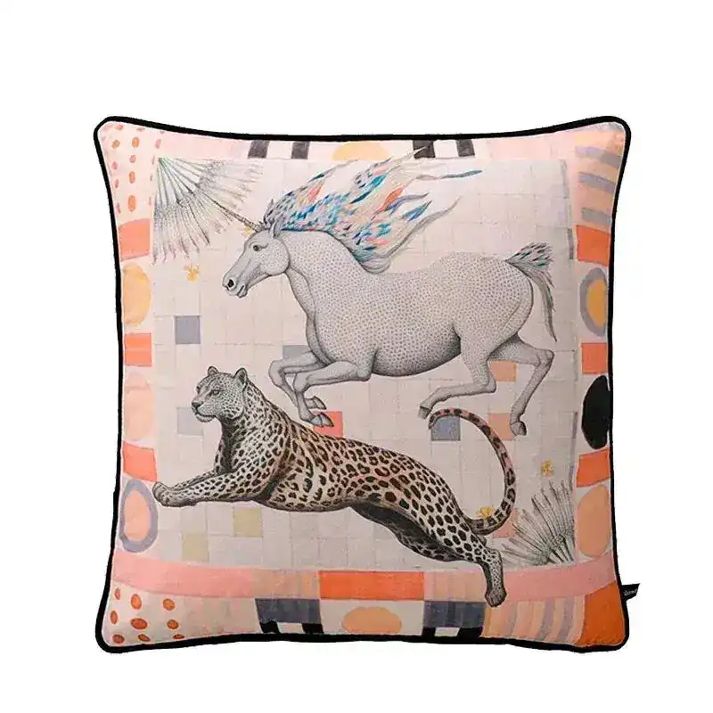 Zebra Fantasy Velvet Throw Pillow Cover - Image 2