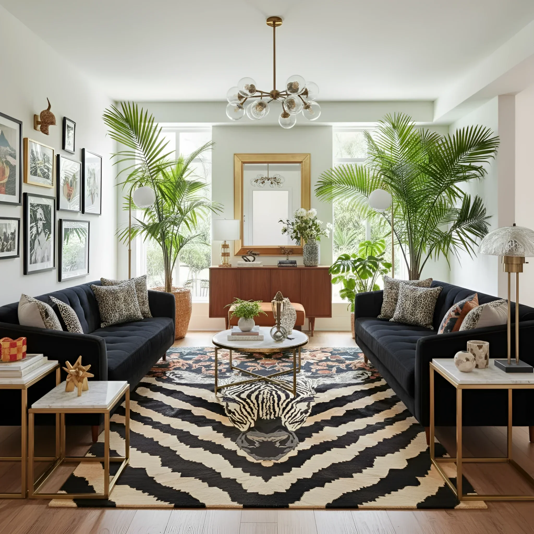 Zebra Fusion Hand Tufted Rug - Image 3